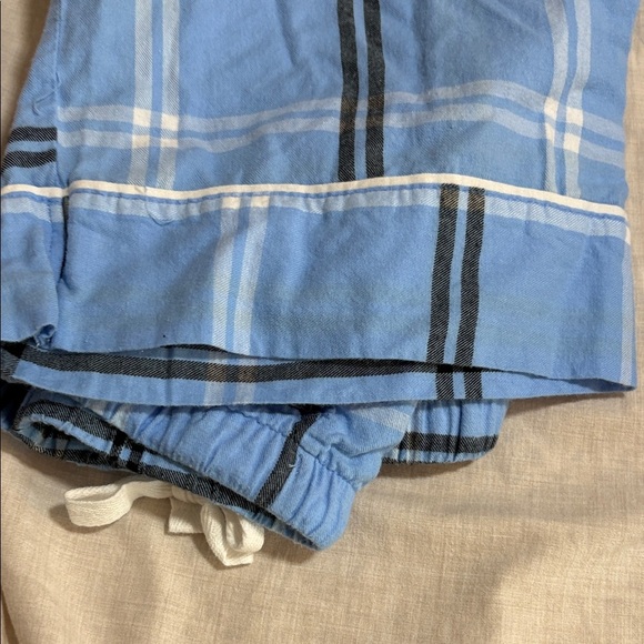 Wondershop Matching Men and Woman’s Light Blue Plaid Pajama Set  Size L (both) - Picture 5 of 5